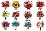 Whimsical Mother's Day flower bouque, an Illustration by Designworld (Thumbnail 3 of 4)