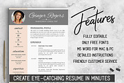 Feminine Resume Template Ginger, a Resume Template by LevelUpResume (Thumbnail 2 of 5)