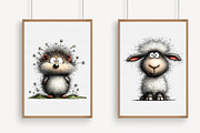 Whimsical Animals Clipart Bundle, an Illustration by Libby Wishes (Thumbnail 2 of 4)