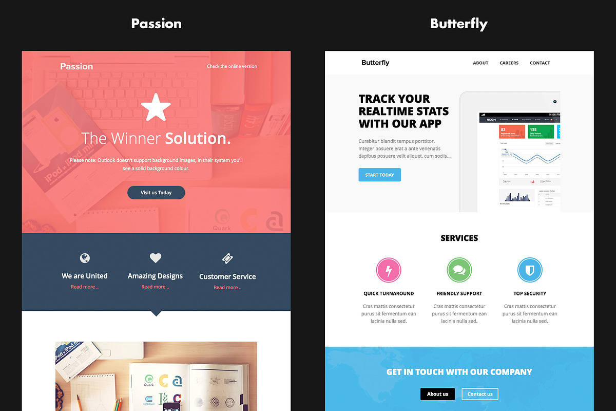BUNDLE of 21 Email Templates -Triple, an Email Template by DynamicXX (Photo 6 of 6)