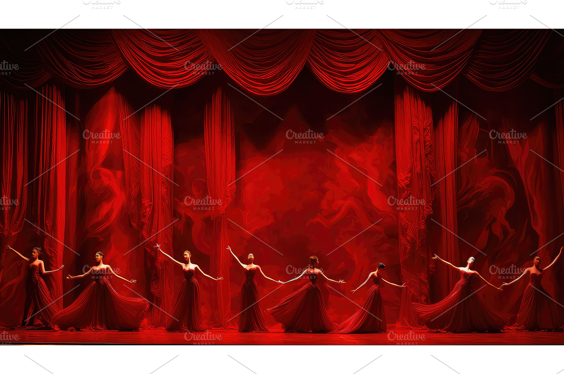abstract art red background ai, an Arts & Entertainment Photo by pikepicture