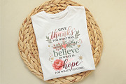 Give Thanks Believe Hope PNG, a Seasonal Illustration by designcity5 (Thumbnail 2 of 4)