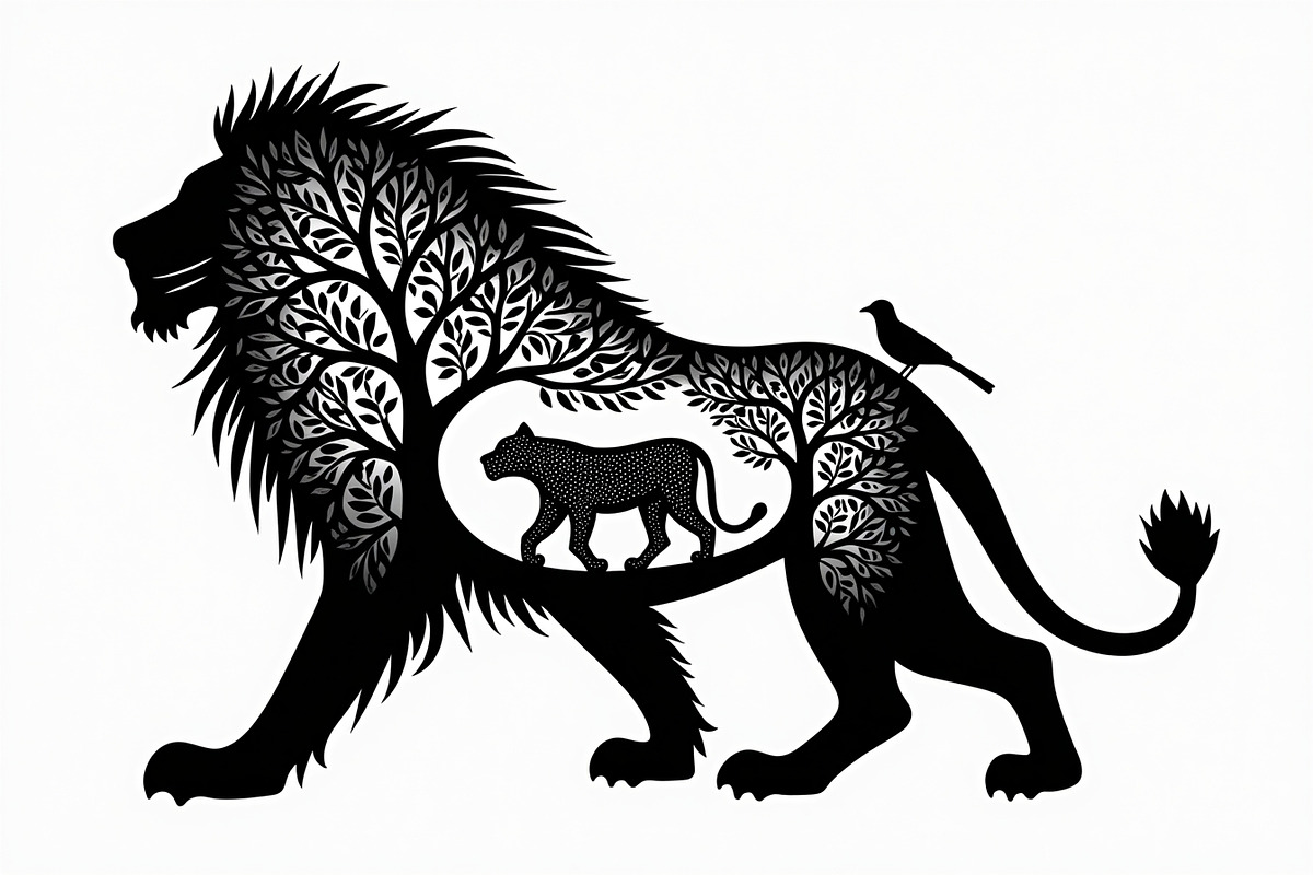 Lion Silhouette Vector Illustration,, an Illustration by Amazin_art (Photo 20 of 21)