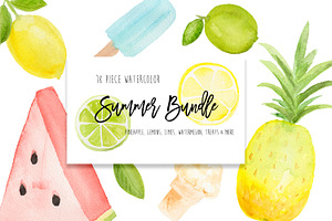 SALE! Summer Lemon Fruit Clip Art