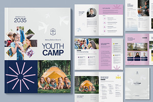 Youth Camp Brochure Template, a Brochure Template by DesignerCandies
