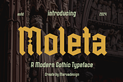 Moleta - Modern Gothic, a Blackletter Font by Marvadesign (Thumbnail 1 of 8)