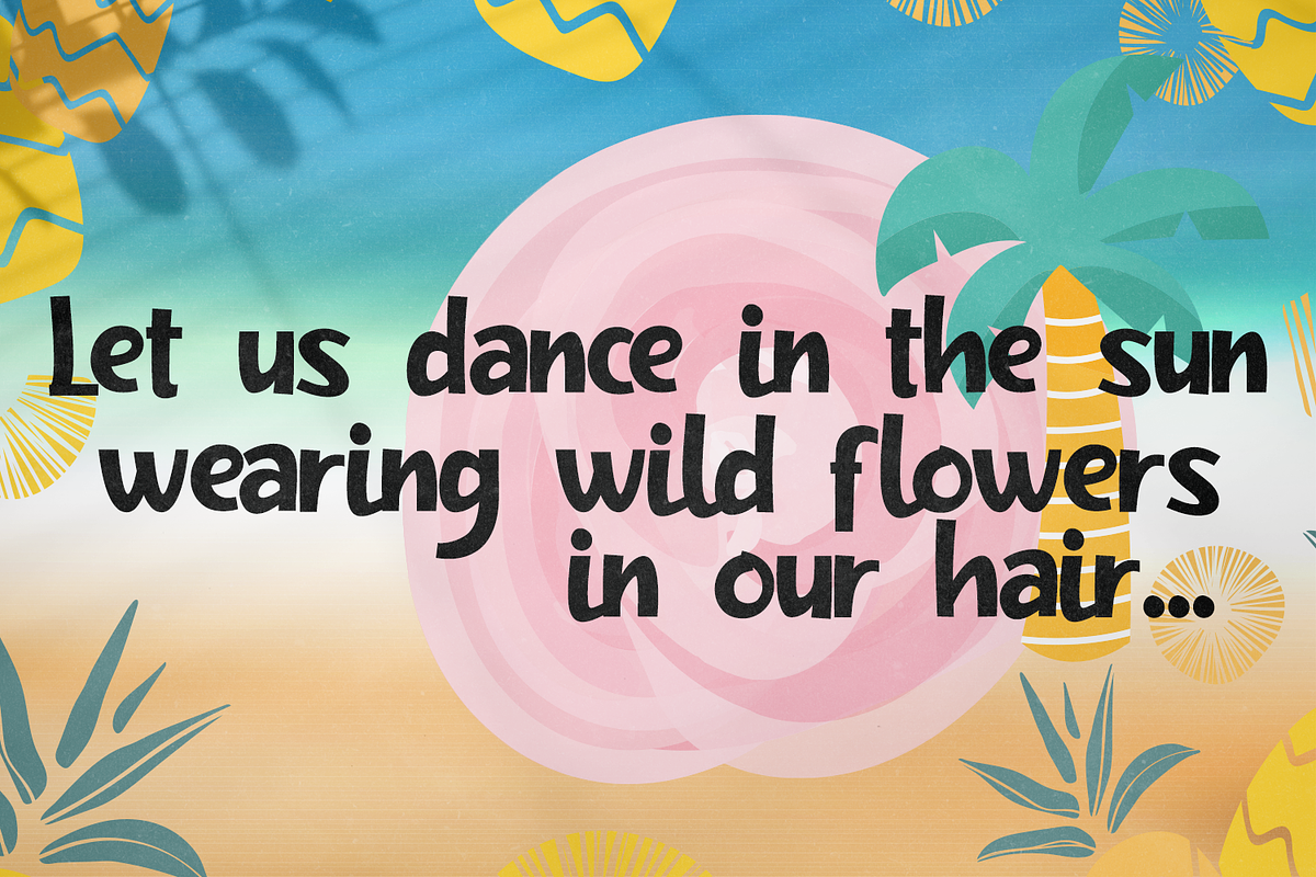 Pineapple Slice - Handwritten Font preview 3