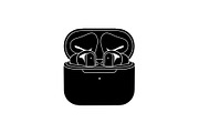 50 Wireless Earbuds Silhouette Icon, an Illustration by abu67222 (Thumbnail 32 of 51)