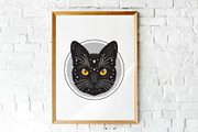 Halloween Witch, Cat, Bat Character, a Decorative Illustration by Imaginary Party (Thumbnail 10 of 10)