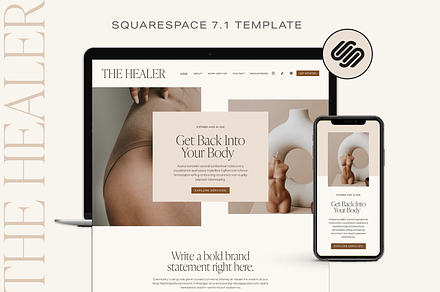Squarespace Website Template, a Squarespace Template by Glo Design Studio