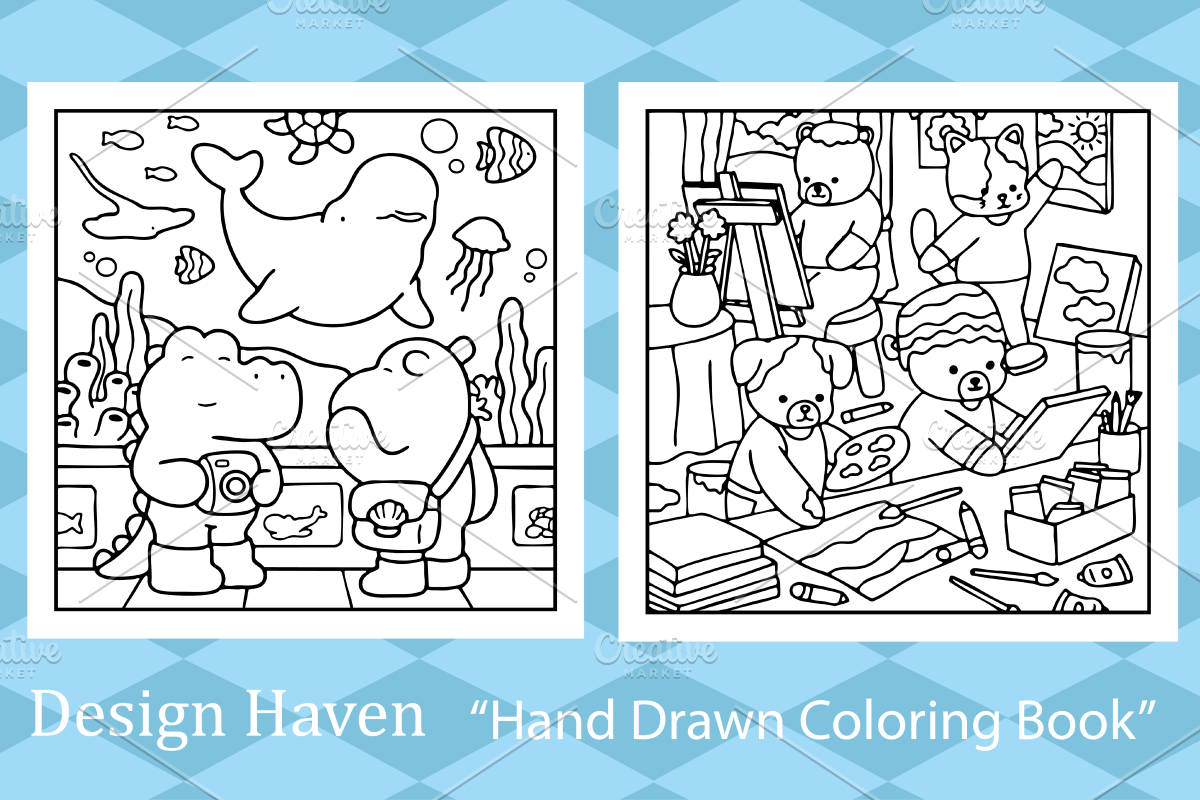 LaLa Friends Coloring Pages, a Decorative Illustration by Coco Bloom (Photo 4 of 6)