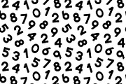 2 Seamless Patterns with Numbers, a Pattern Graphic by Absent A (Thumbnail 2 of 2)
