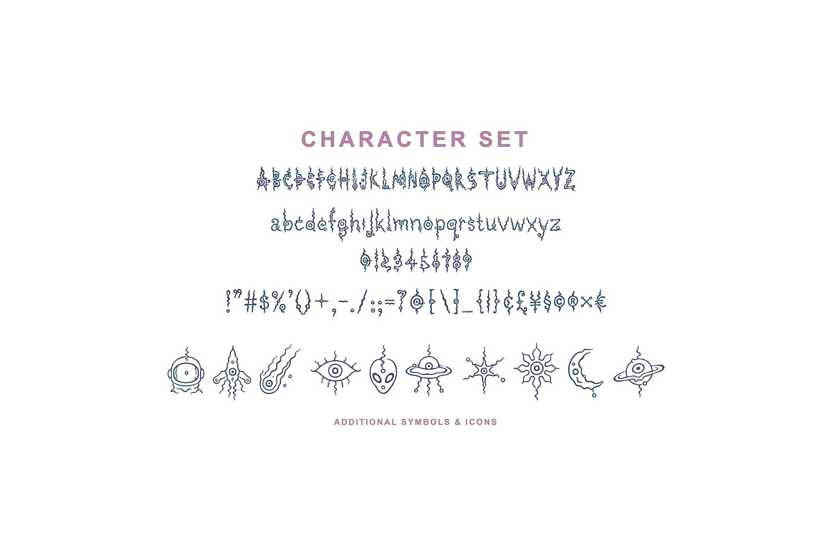 Astral Surf Cosmic Decorative Font, a Sans Serif Font by Graphic Spirit (Photo 2 of 8)