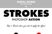 Strokes Photoshop Action preview 2