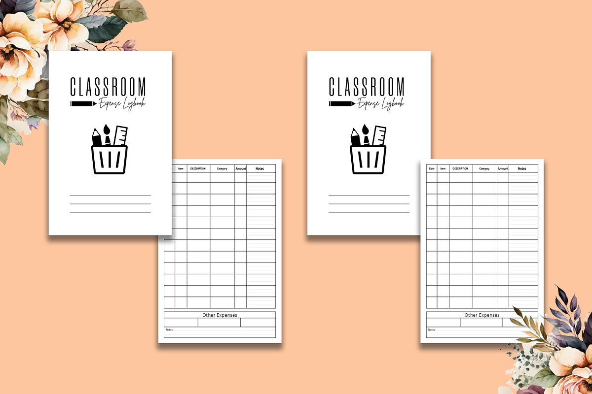 Classroom Expense Logbook, a Stationery Template by Hurairagraphics (Photo 2 of 4)