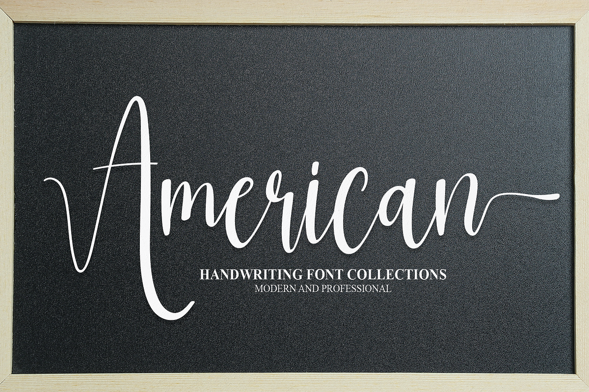 American | Script Font, a Script Font by Scratchones (Photo 1 of 6)