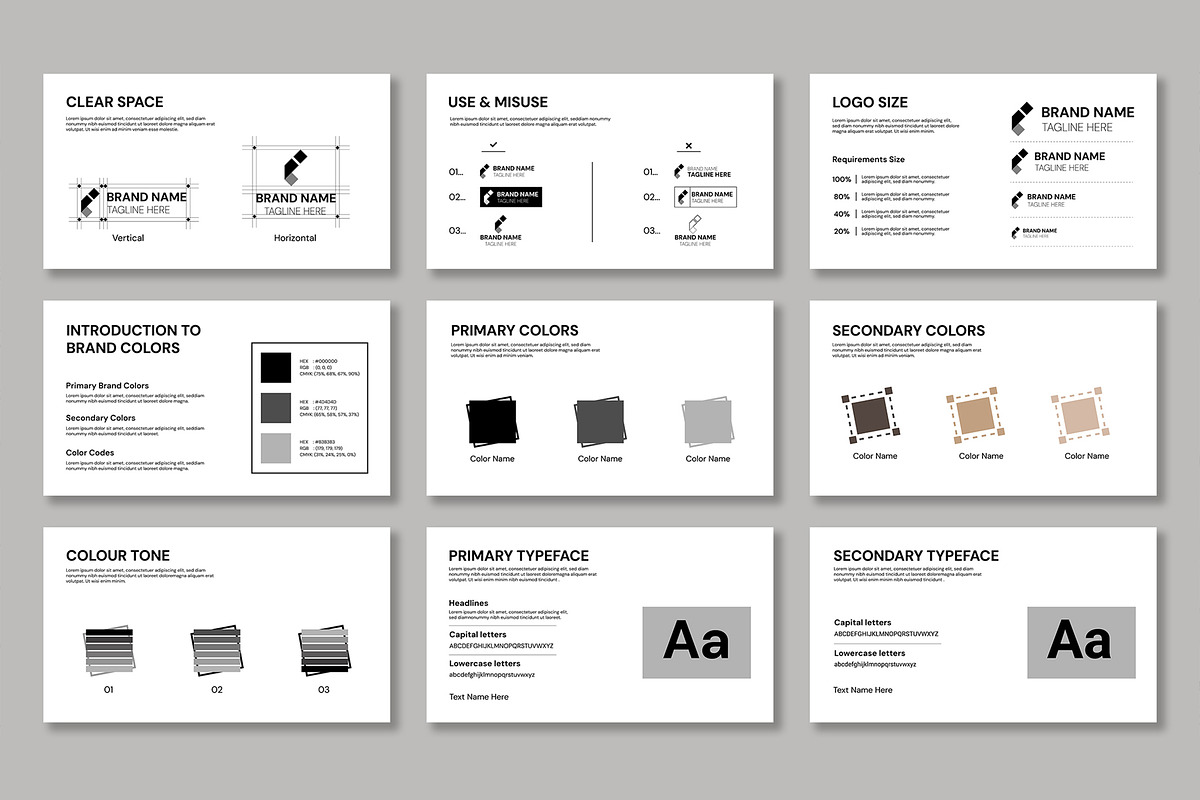 Modern And Clean Brand Guidelines preview 3