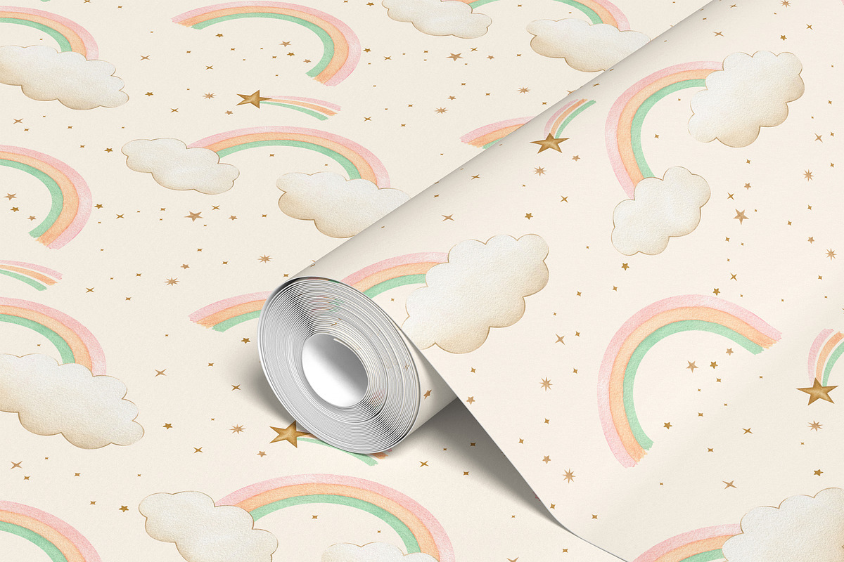 Watercolor Magic Rainbow Unicorn Set, a Decorative Illustration by Carol Lozove (Photo 47 of 74)
