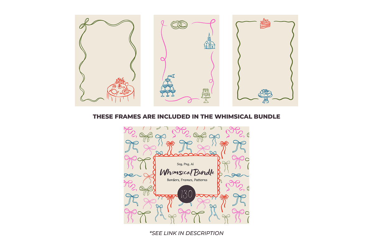 Whimsical Wedding Clipart, an Object Graphic by AnnArt (Photo 7 of 10)