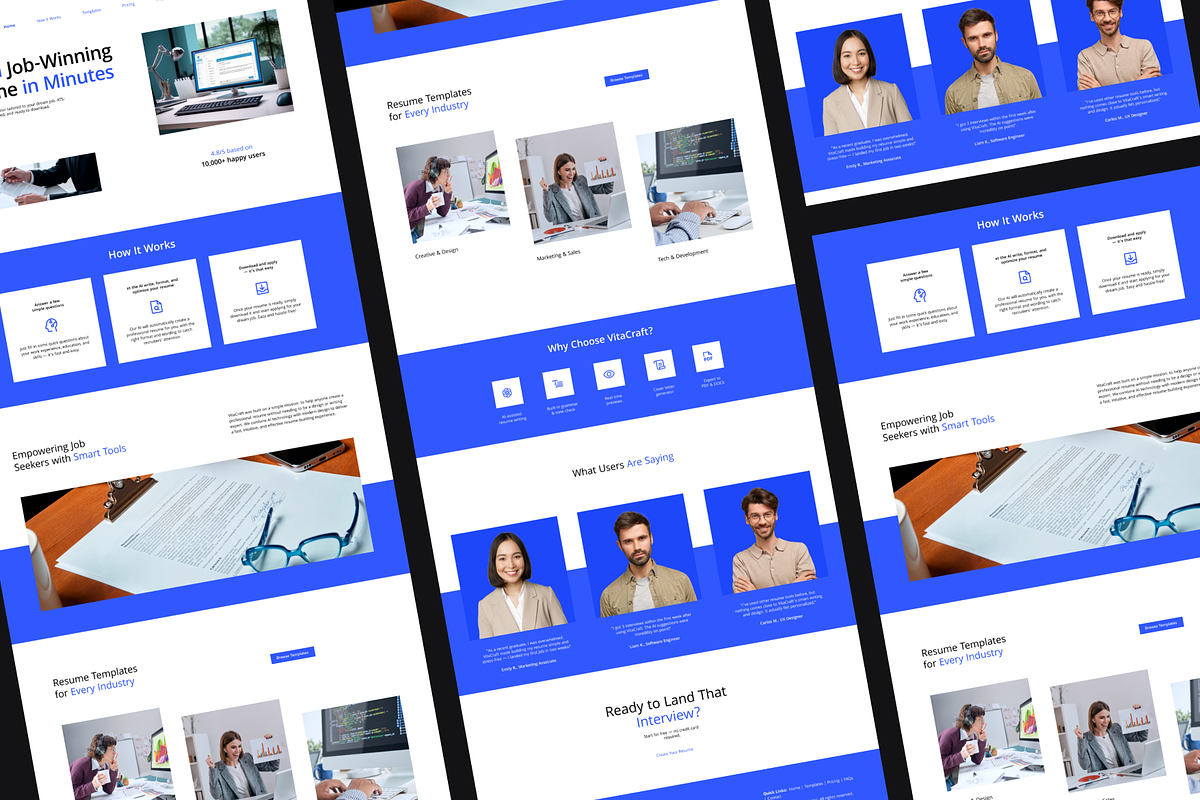AI Resume Generator Landing Page preview 2