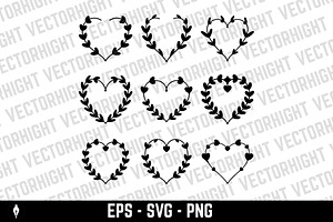Set of floral wreath in vintage, an Object Graphic by Vectorhight