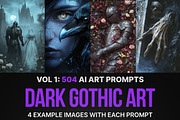 504 Prompts for Dark Gothic Art, an Illustration by Sevenstyles (Thumbnail 1 of 13)