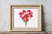 Watercolor Valentines Roses Clipart, an Illustration by Creative Art (Thumbnail 4 of 6)
