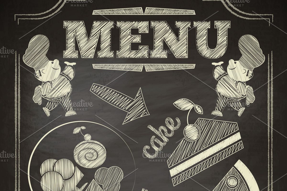Dessert Menu, a Food Illustration by ELFIVETROV DESIGN (Photo 1 of 2)