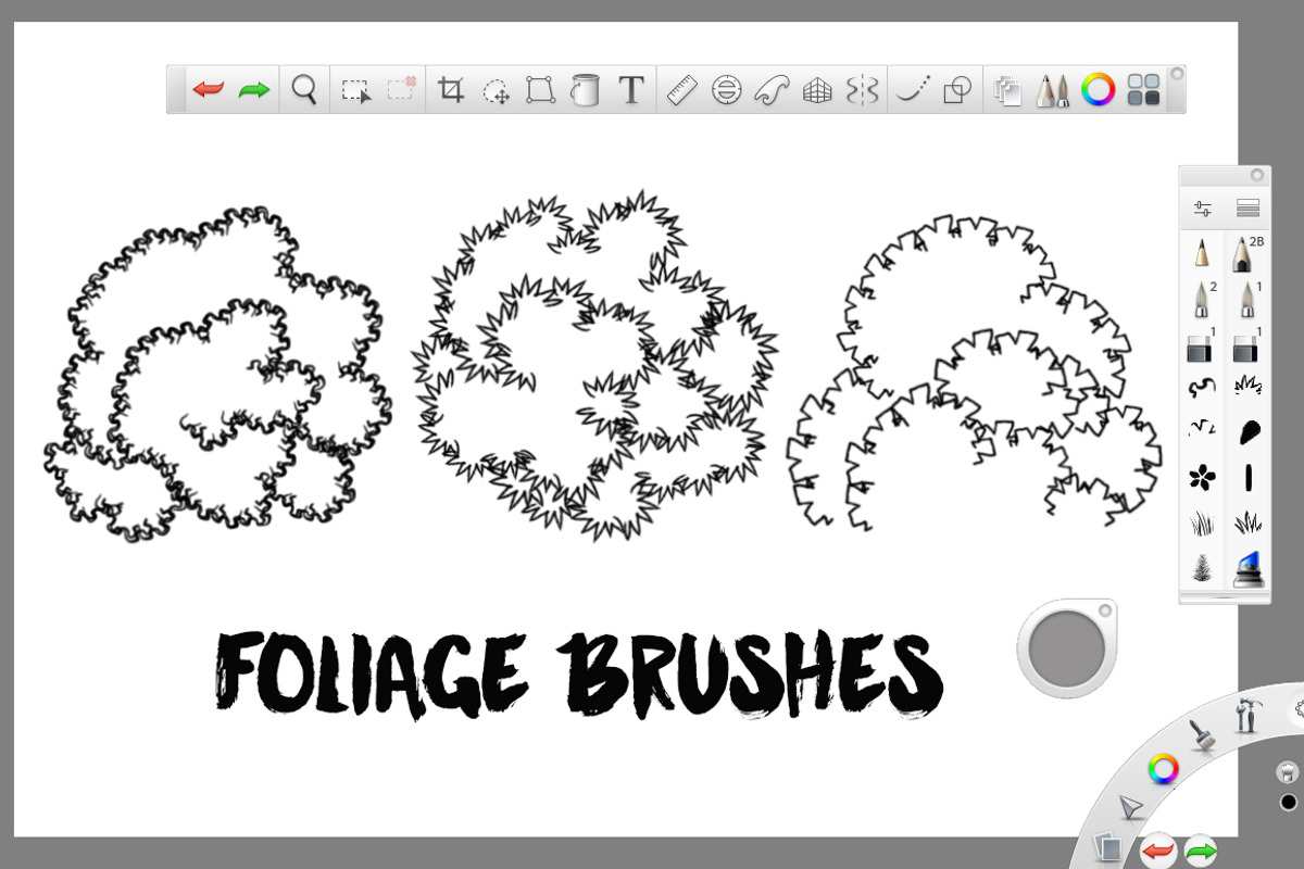 Foliage Brushes For Sketchbook Pro, a Brush Add-On by Komiksman's Digital Goods (Photo 3 of 5)