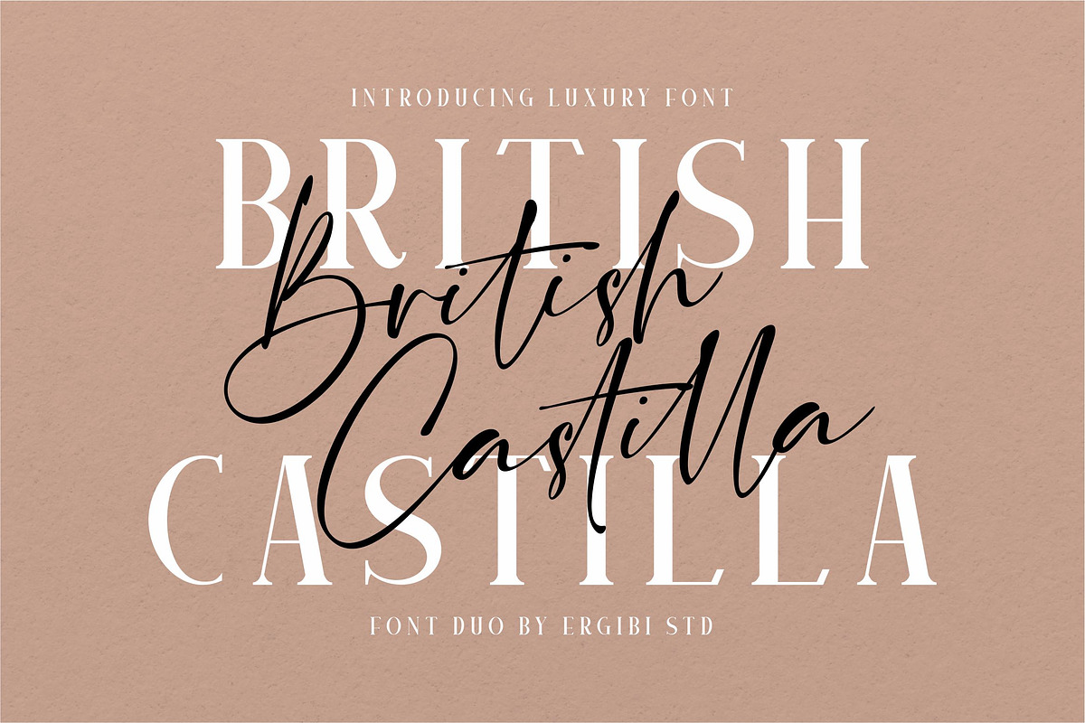 British Castilla - Luxury Font Duo, a Script Font by ErgibiStudio (Photo 1 of 12)