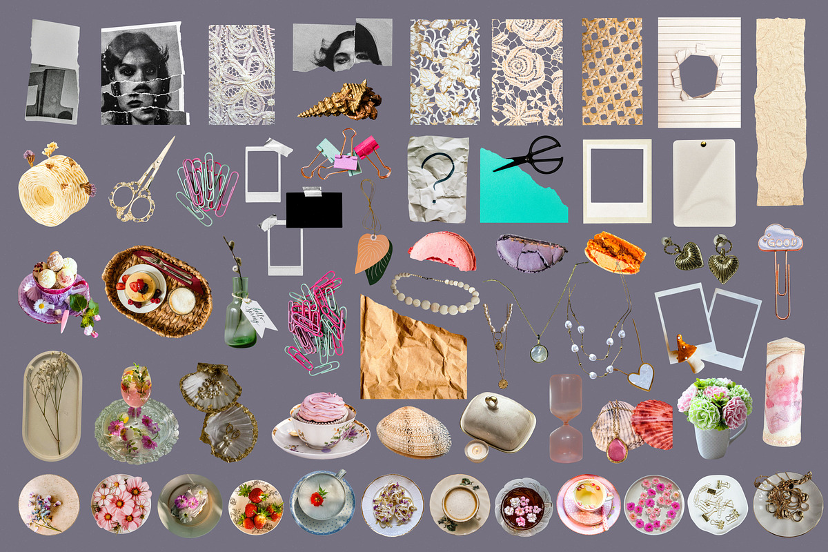 Messy Scrapbook: Spring Collage Kit, an Object Graphic by Anzhelika (Photo 11 of 12)