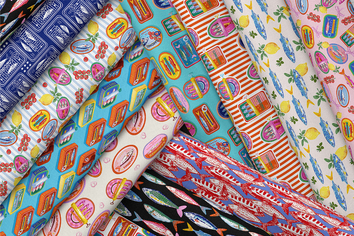 Sardine Social Club, a Pattern Graphic by MSNTY STUDIOX (Photo 2 of 30)