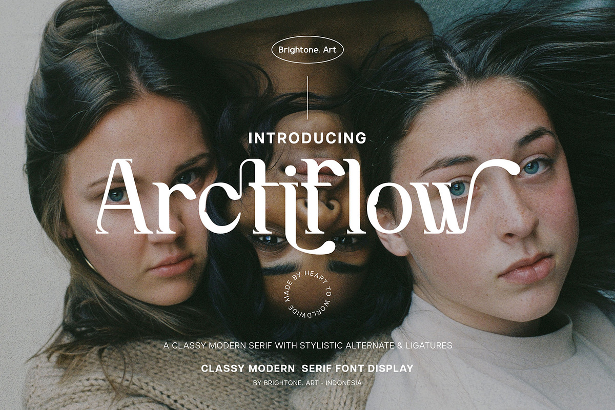 Arctiflow -Modern Serif Font, a Serif Font by Brightone (Photo 1 of 10)