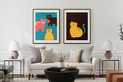 Cute cats and Kittens faces set, an Animal Illustration by Neliakott ♥ (Thumbnail 2 of 8)
