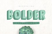 Bolder Layered Font, a Font by Bruke.std (Thumbnail 1 of 4)