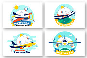 10 National Aviation Day Vector, a Transportation Illustration by denayunebgt (Thumbnail 3 of 4)