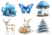 Winter Fairy Watercolor Clipart, an Illustration by Daily.Designs (Thumbnail 3 of 4)