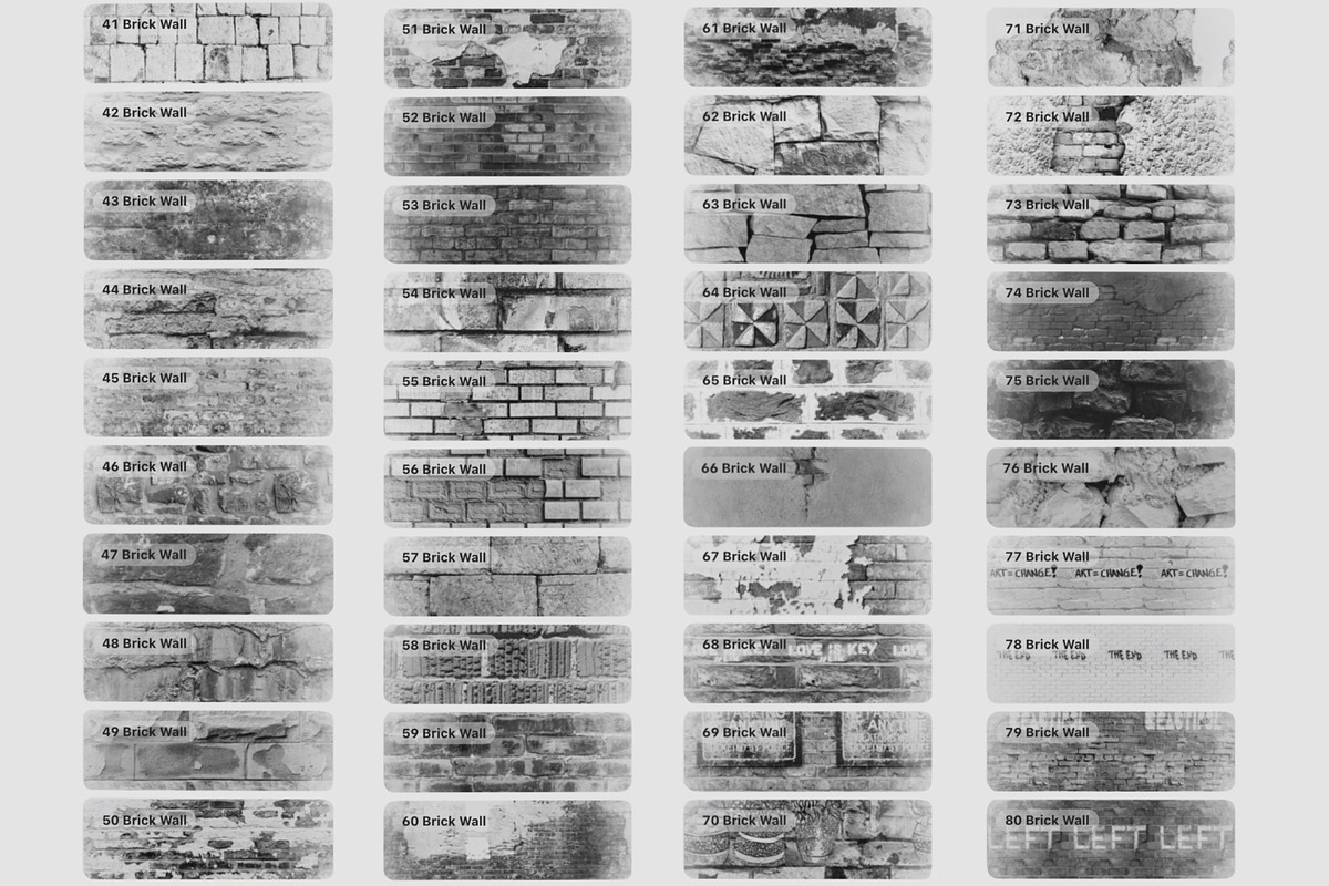 100 Brick Procreate Brushes, a Brush Add-On by TheWhiteCatLab (Photo 3 of 10)