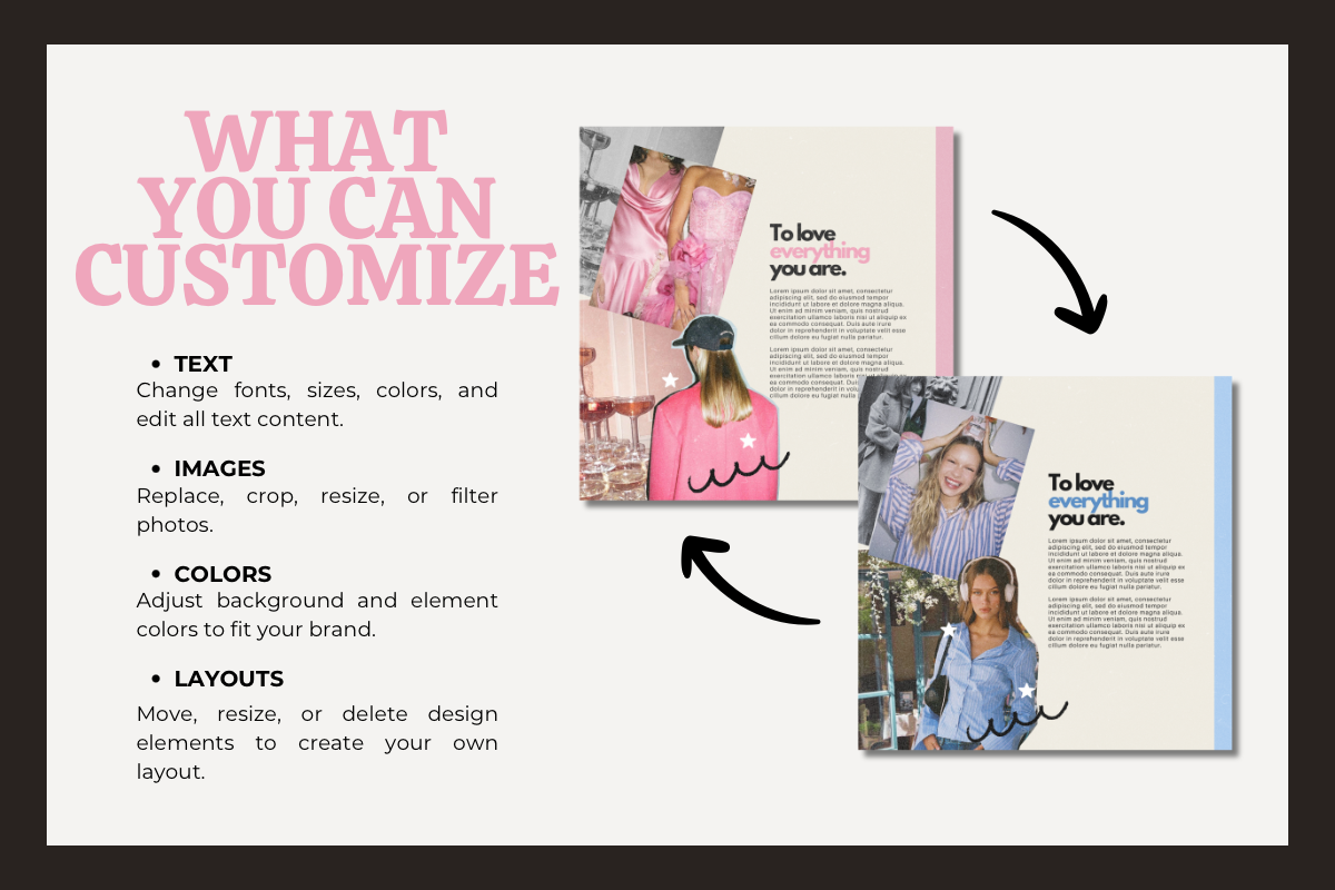Pink Aesthetic Instagram Templates, a Social Media Template by Ad Astra Creations (Photo 5 of 5)