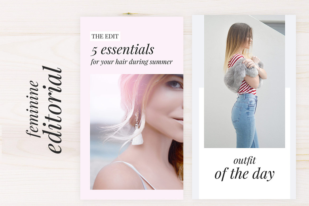 Instagram Stories Photoshop Pack, a Social Media Template by AdoredDesigns.com (Photo 3 of 4)