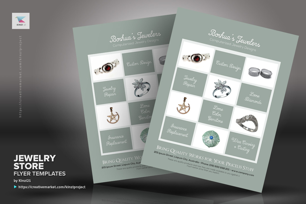 Jewelry Store Flyer, a Flyer Template by kinzi21 (Photo 2 of 4)