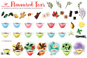FLAVOURED TEA WATERCOLORS, a Food Illustration by Winged Graphics (Thumbnail 2 of 3)