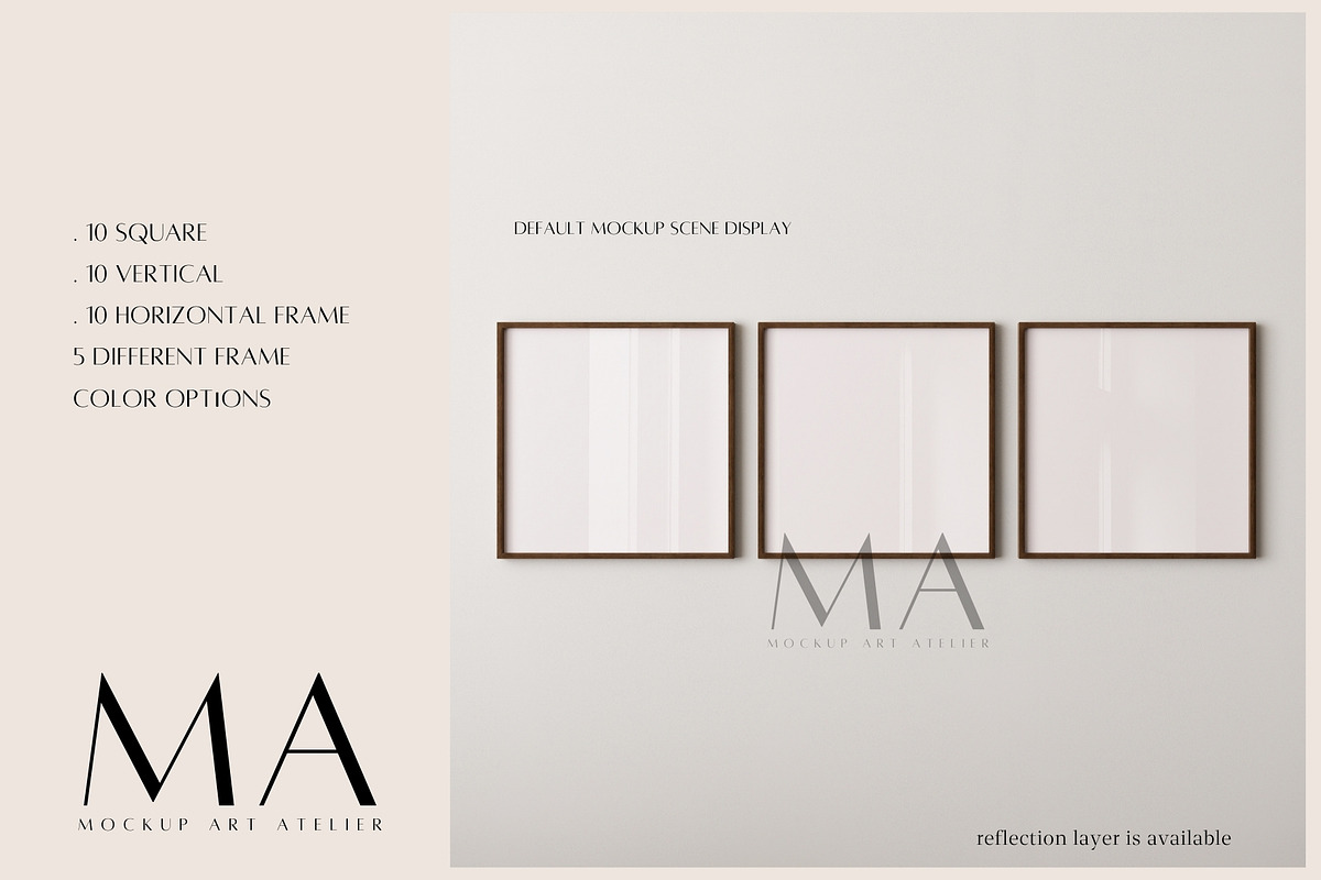 Close Up 3 Frames Mockup Bundle, a Household Mockup by Mockup Art Atelier (Photo 4 of 20)
