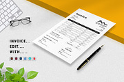 Invoice Template, a Stationery Template by MNT-Creator (Thumbnail 1 of 3)