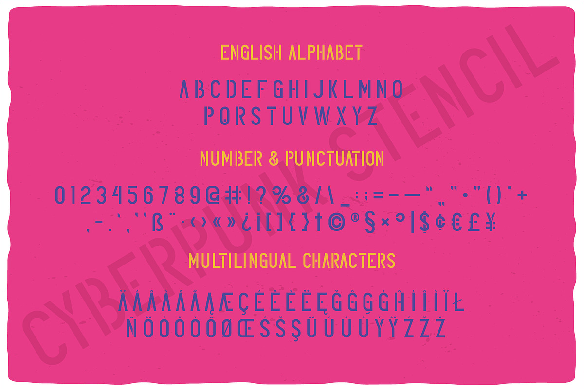 Cyberpunk Font Duo, a Symbol Font by VozzyStock (Photo 3 of 9)