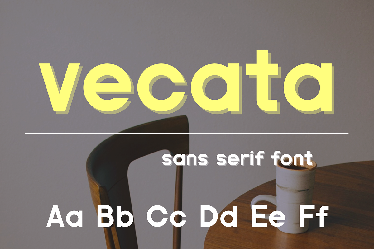 Modern Sans Serif Font - Vecata, a Sans Serif Font by ZoloDesignHub (Photo 8 of 8)