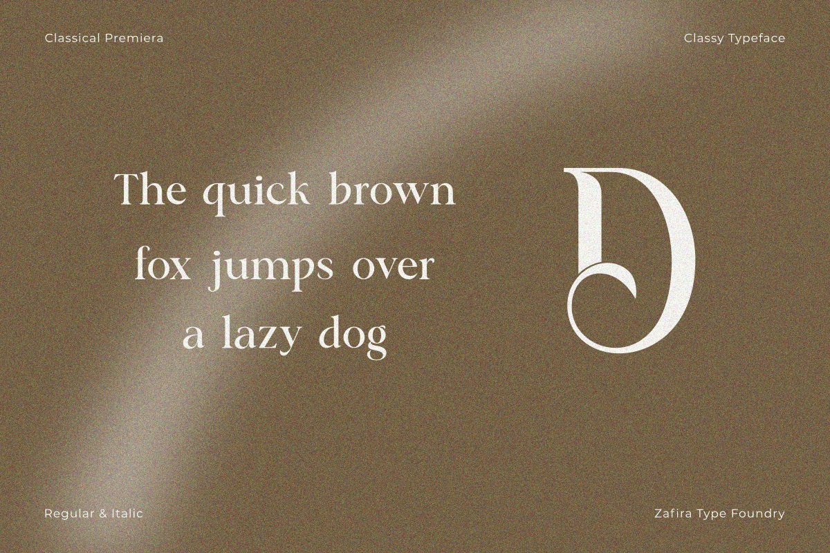 Classical Premiera, a Serif Font by Zafiratype (Photo 14 of 16)