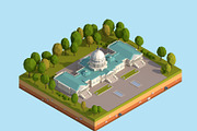 Cartoon Low Poly USA Landmarks Pack, an Architecture 3D Model by Anton Moek (Thumbnail 11 of 15)