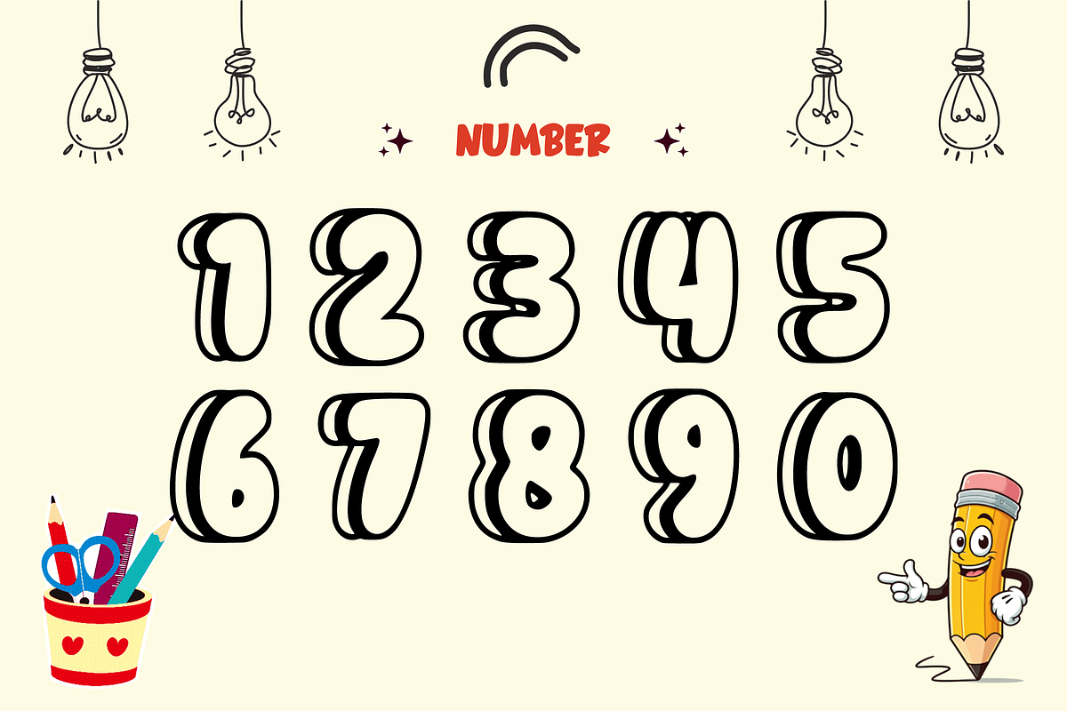 Cute Girly - Display Font, a Font by KiddoGlyphs Studio (Photo 5 of 5)
