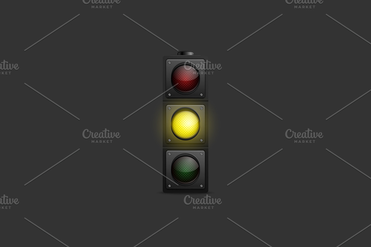 Traffic lights. Vector Set., an Object Graphic by Gomolach (Photo 4 of 6)